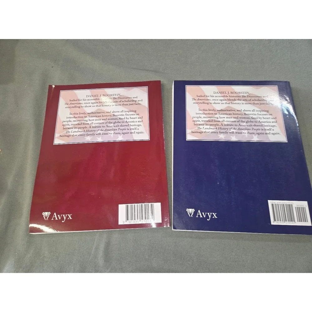 Landmark History of the American People Volumes 1 & 2 Daniel J Boorstin Avyx